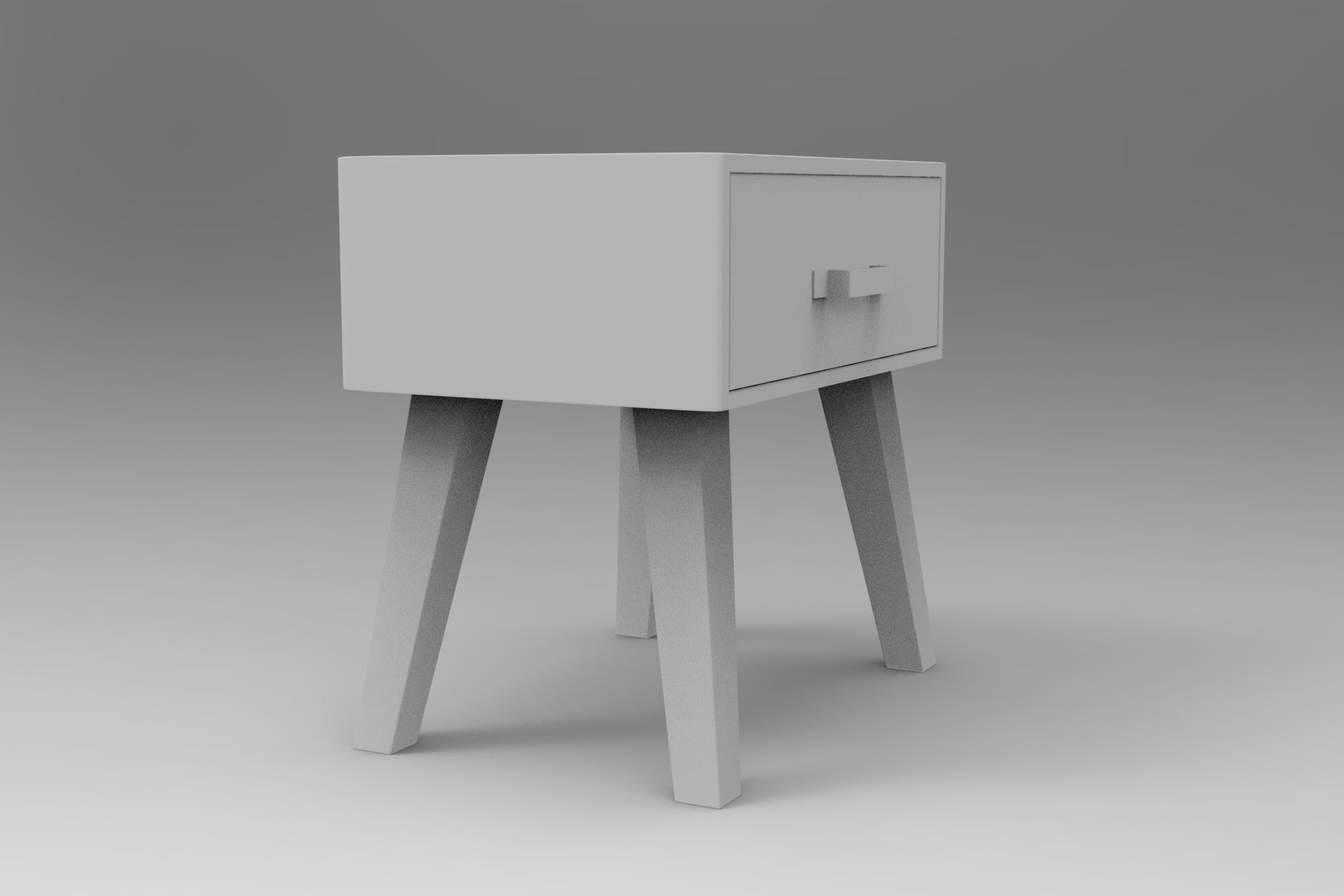 LC Commode Low-poly 3D model_8