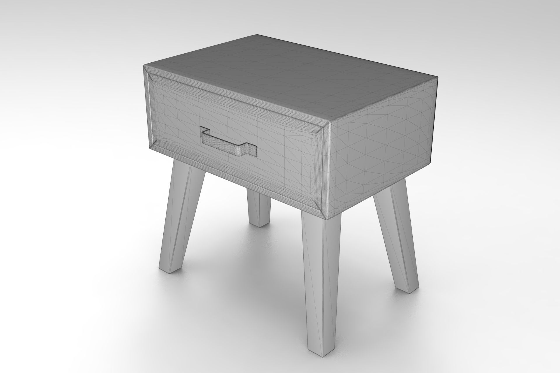 LC Commode Low-poly 3D model_6