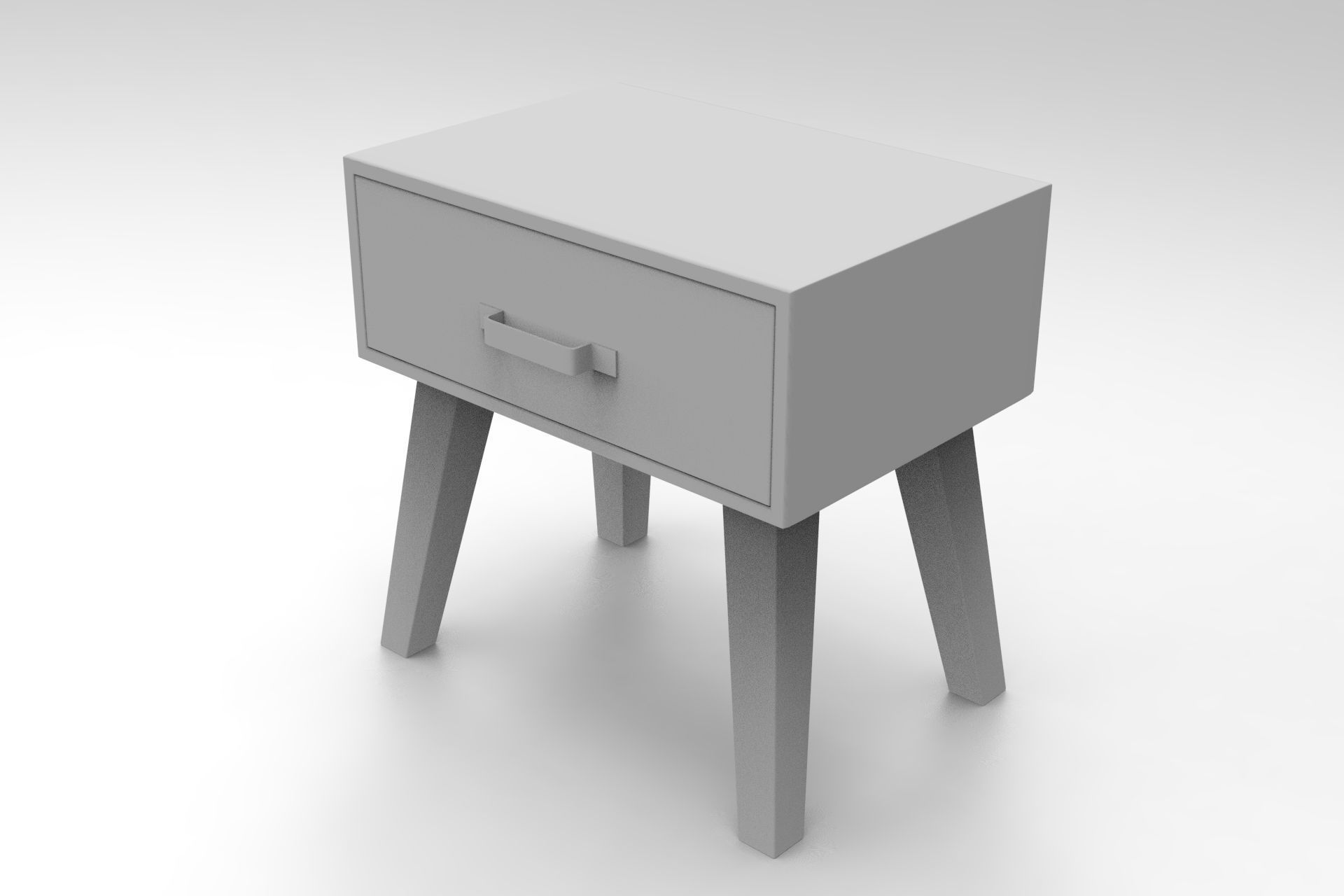 LC Commode Low-poly 3D model_7