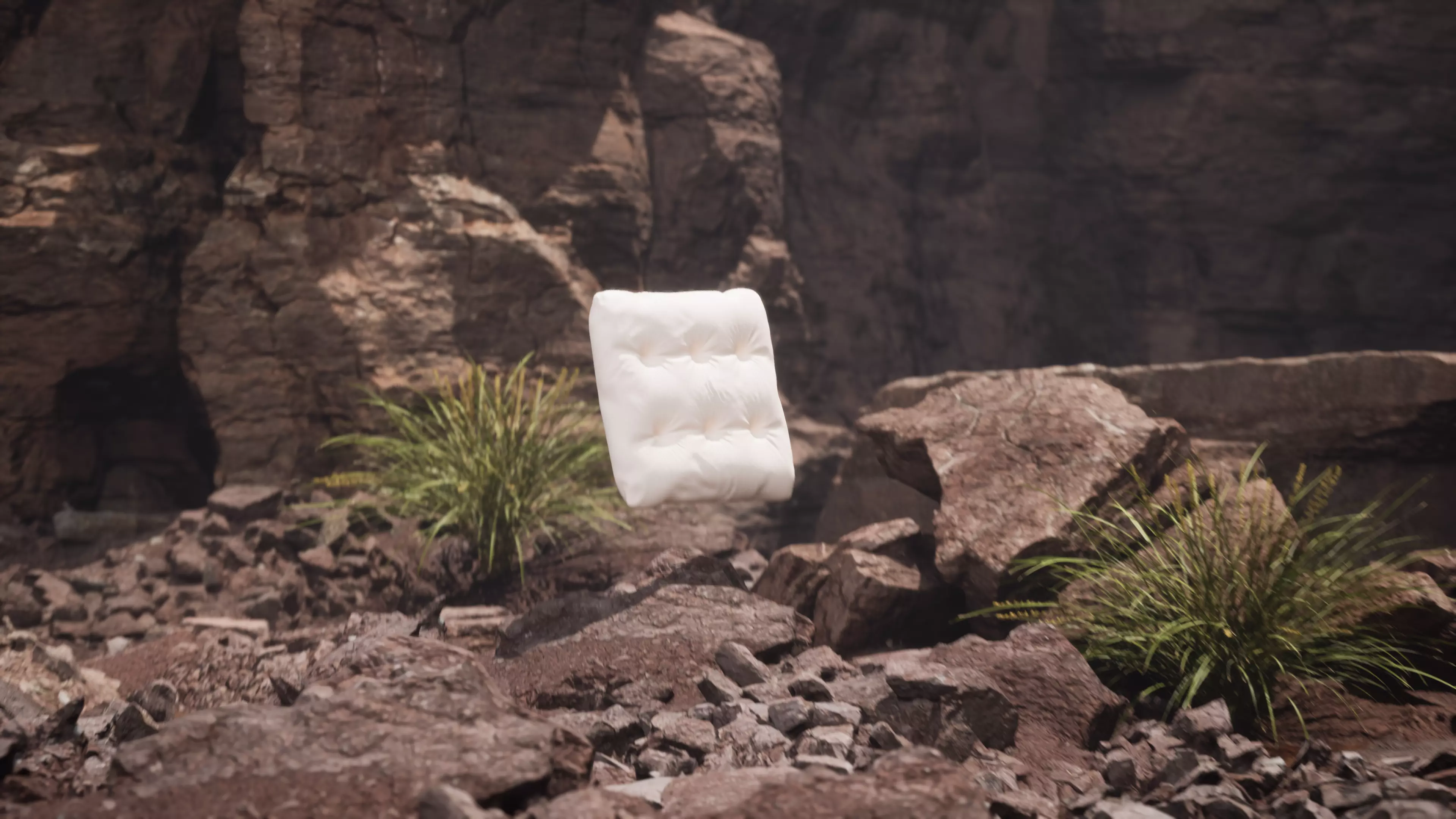 Leather pillow Free 3D model