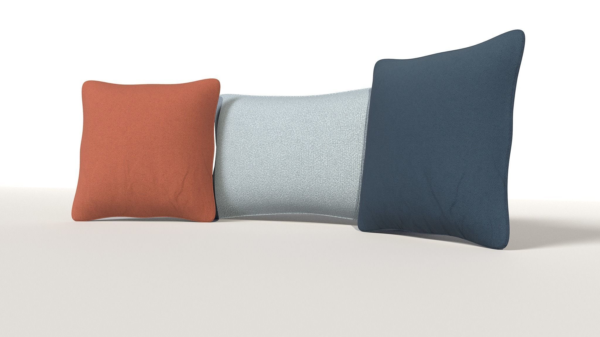 Pillows 2 Low-poly 3D model_2