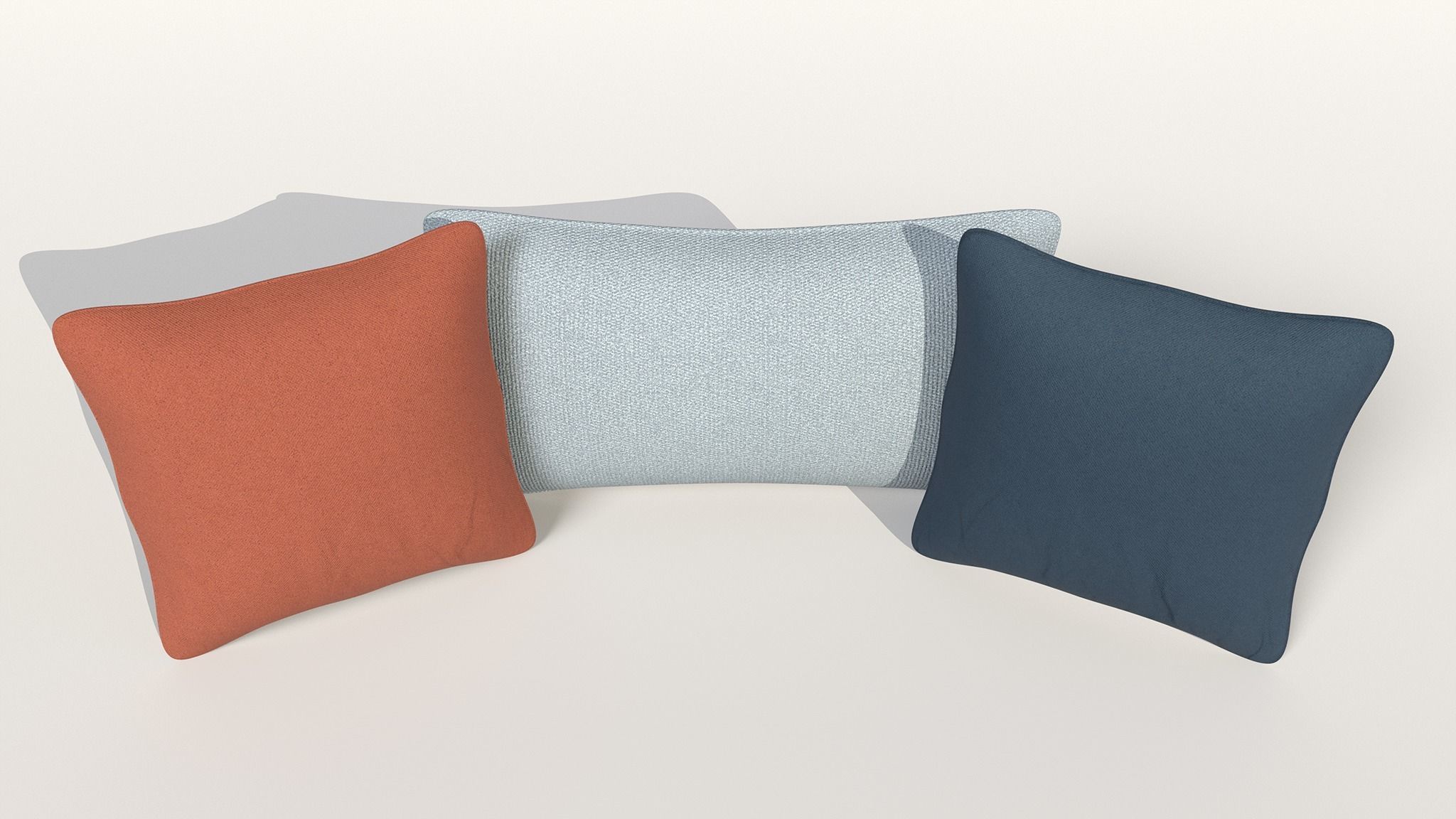 Pillows 2 Low-poly 3D model_1