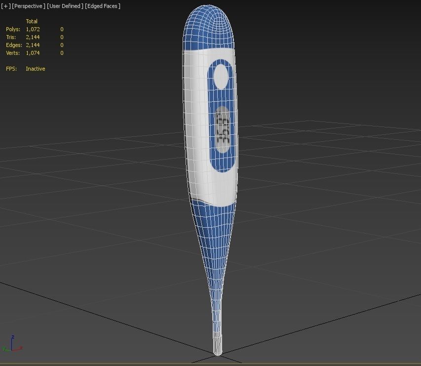Digital Thermometer M1 Low-poly 3D model_32