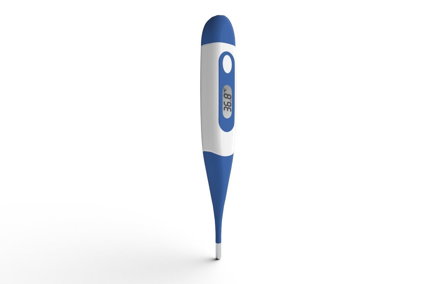 Digital Thermometer M1 Low-poly 3D model_1
