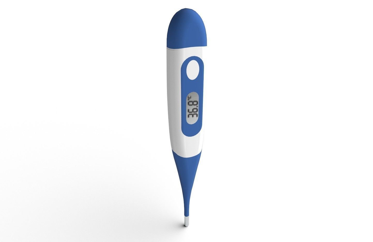 Digital Thermometer M1 Low-poly 3D model_3