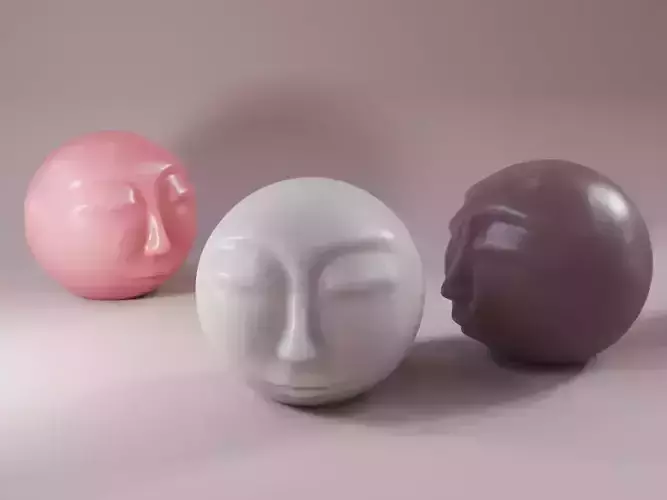 Decorative Face Candle V2