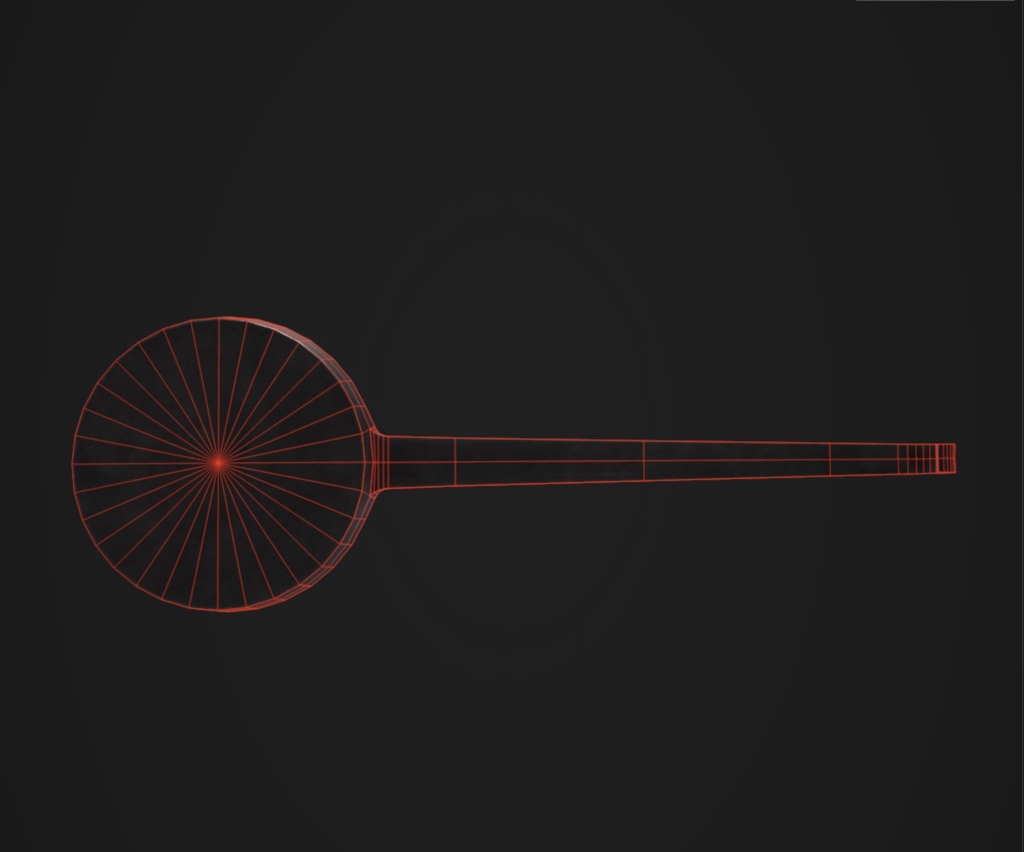 Medieval Frying Pan Low-poly 3D model_9