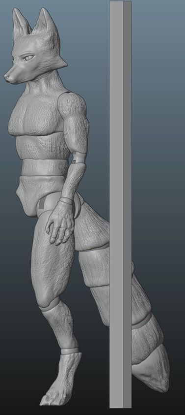 BJD doll - Furry fox 3D print model_1