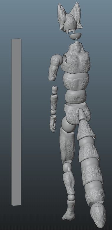 BJD doll - Furry fox 3D print model_4