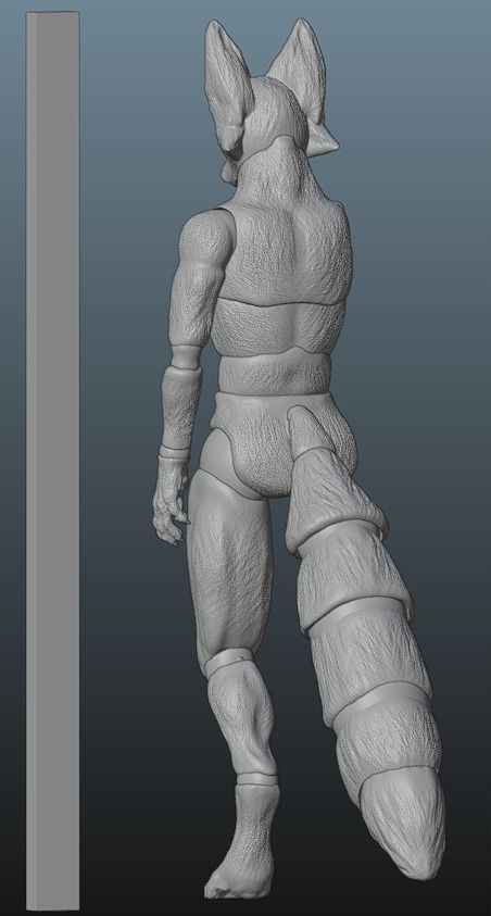 BJD doll - Furry fox 3D print model_2