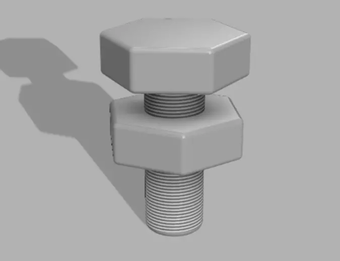 garni bolt and nut 3D print model