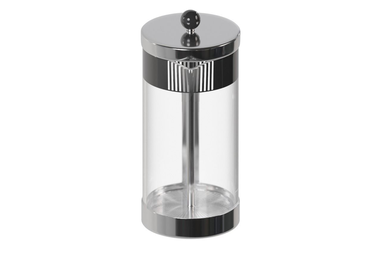 Glass Metal Teapot 3D model_2