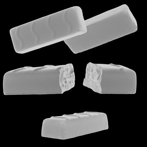Snickers - Chocolate Bar 3D model 3