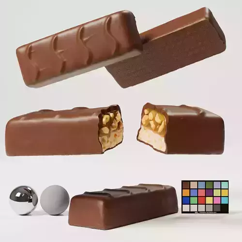 Snickers - Chocolate Bar 3D model