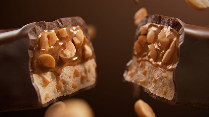 Snickers - Chocolate Bar 3D model 7