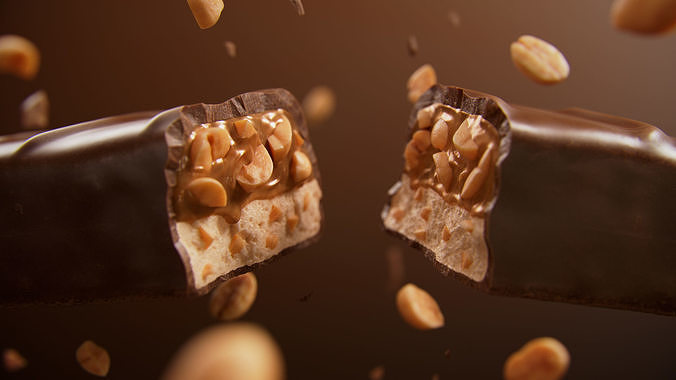 Snickers - Chocolate Bar 3D model 5