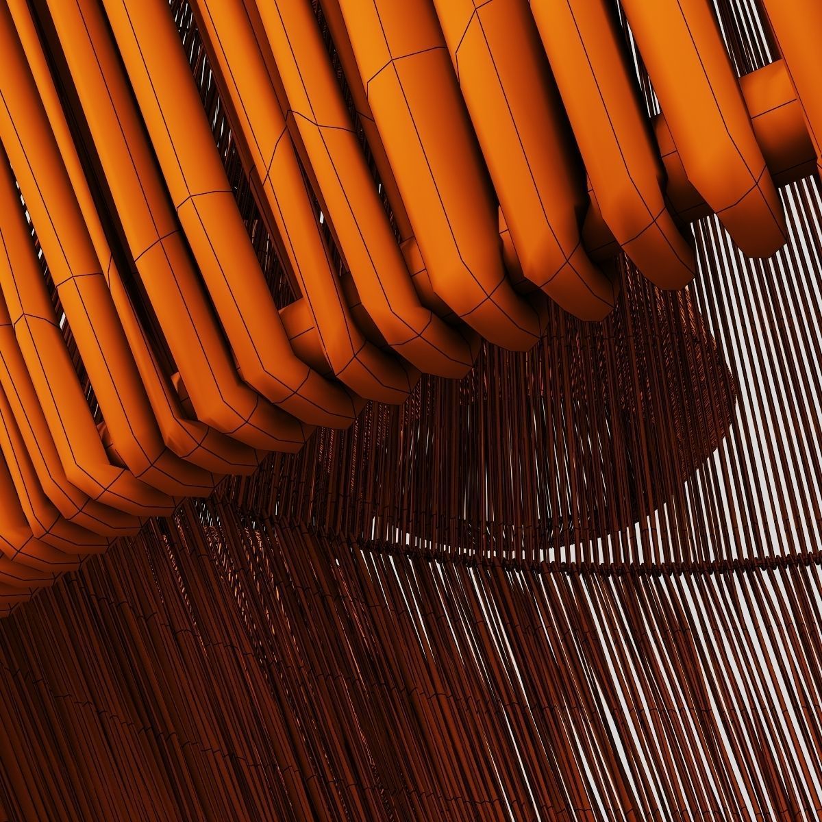 Lamp barrel rope n10 3D model_14