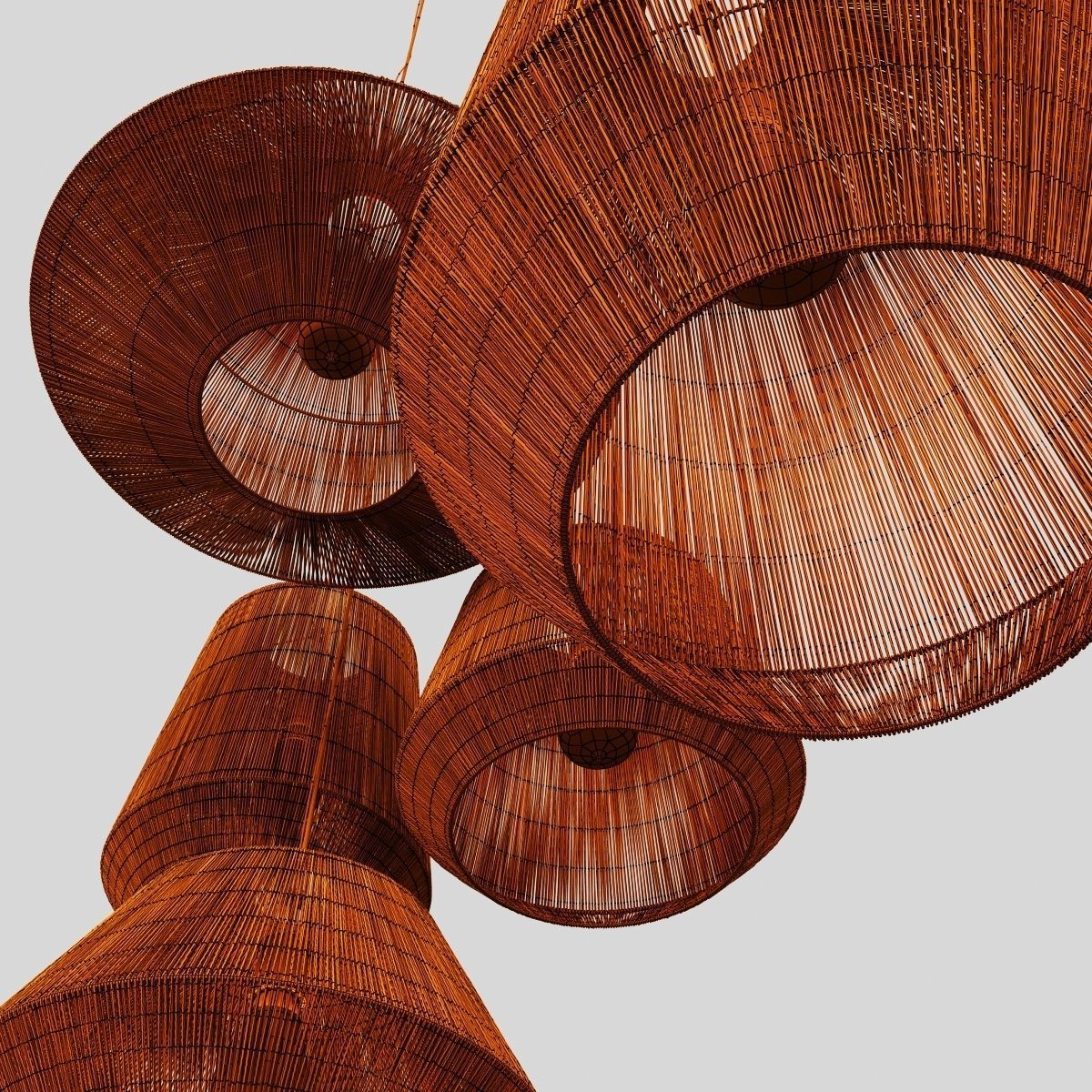 Lamp barrel rope n10 3D model_15