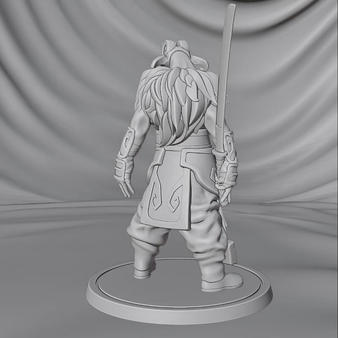 Dota 2 Juggernaut Concept Sculpture Figure 3D print model_10