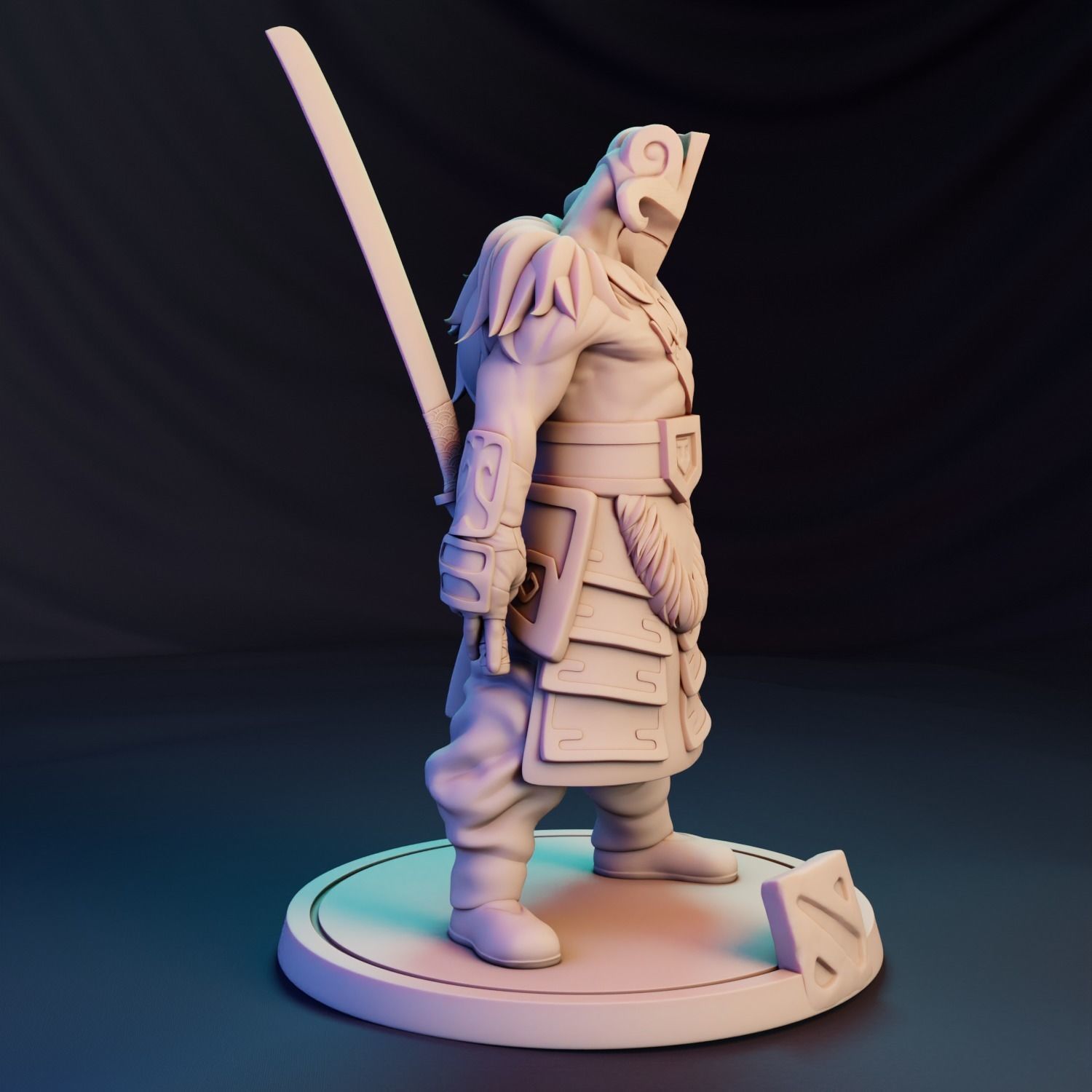 Dota 2 Juggernaut Concept Sculpture Figure 3D print model_2