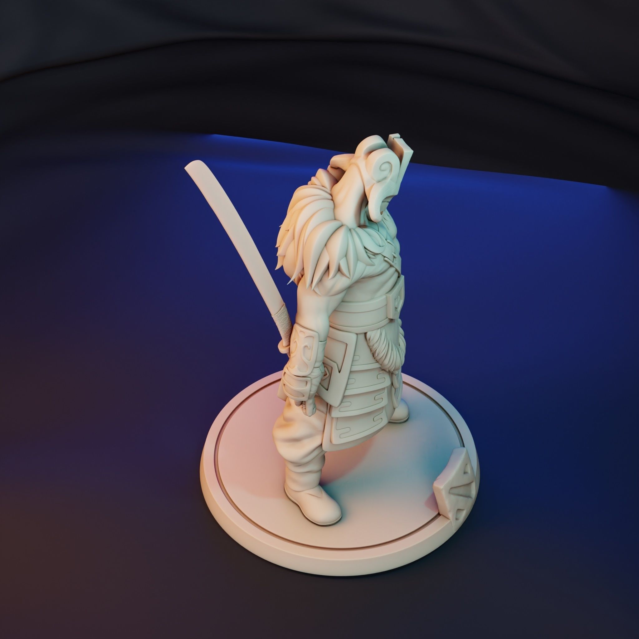 Dota 2 Juggernaut Concept Sculpture Figure 3D print model_6