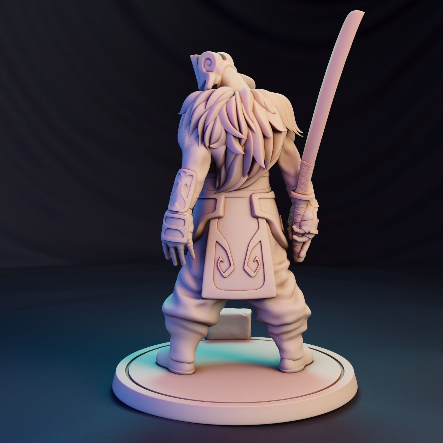 Dota 2 Juggernaut Concept Sculpture Figure 3D print model_3