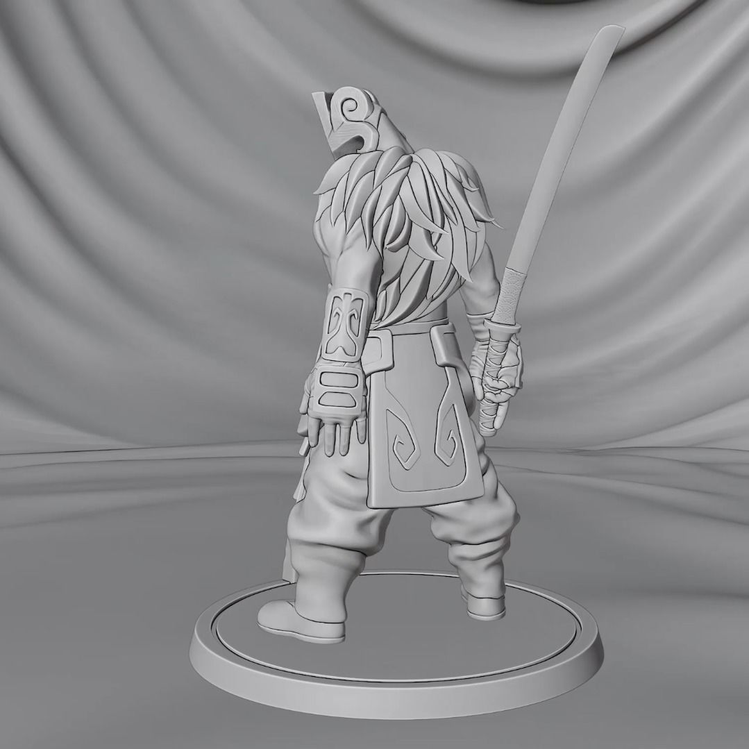 Dota 2 Juggernaut Concept Sculpture Figure 3D print model_11