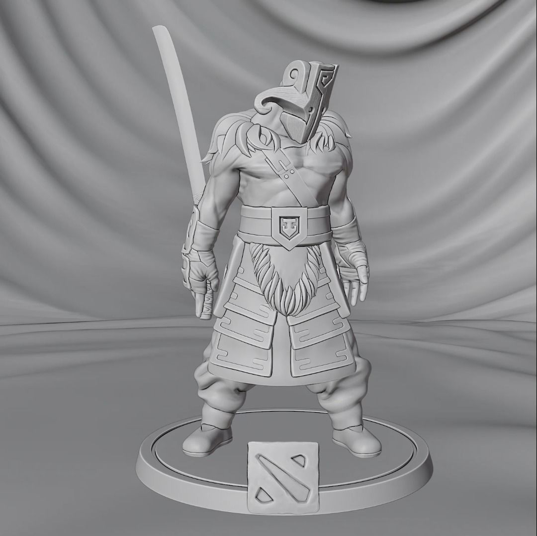Dota 2 Juggernaut Concept Sculpture Figure 3D print model_7