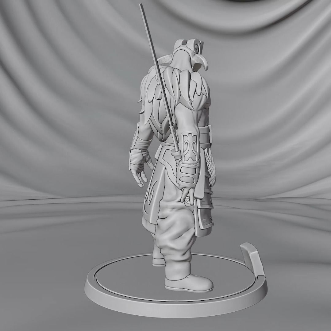 Dota 2 Juggernaut Concept Sculpture Figure 3D print model_9