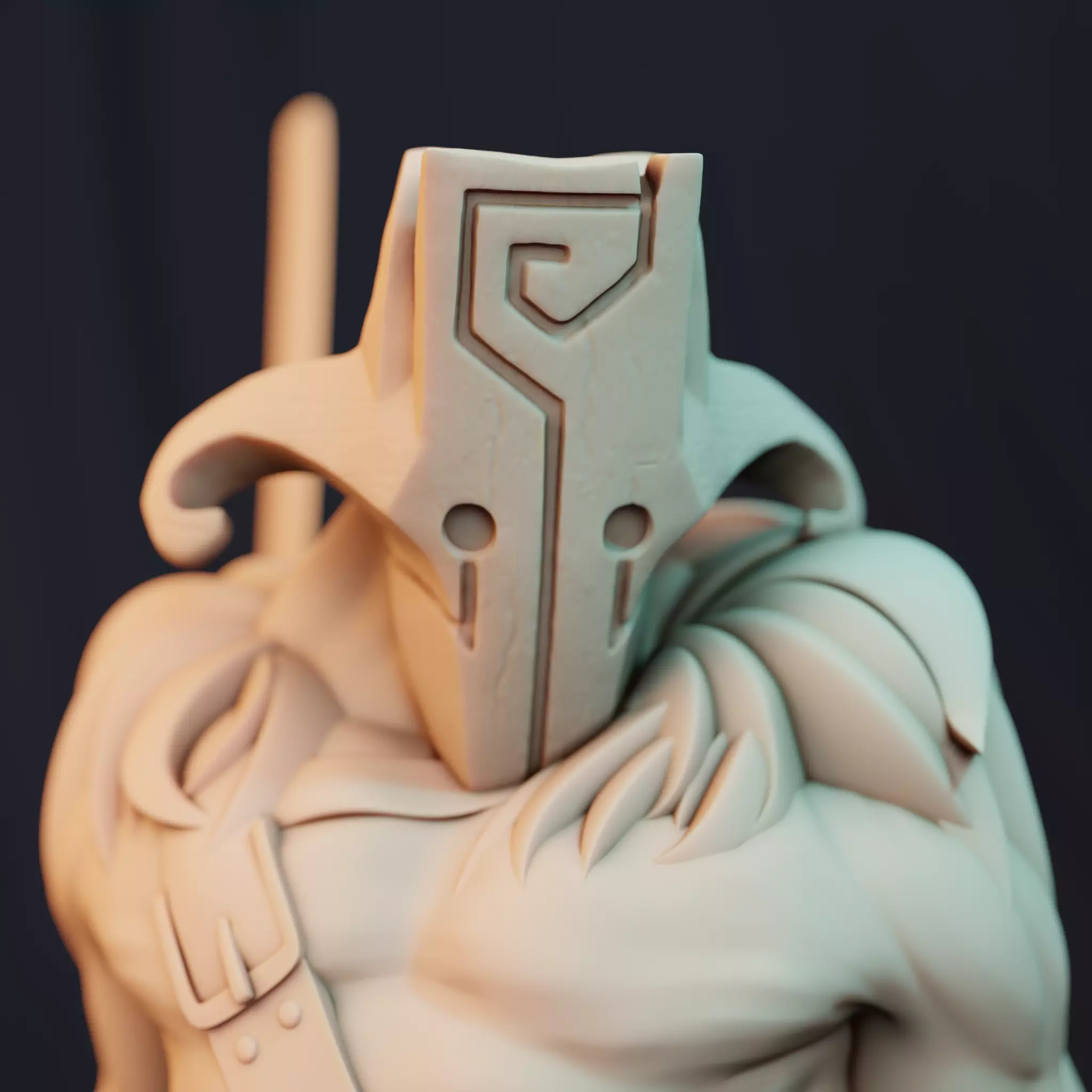 Dota 2 Juggernaut Concept Sculpture Figure 3D print model_0