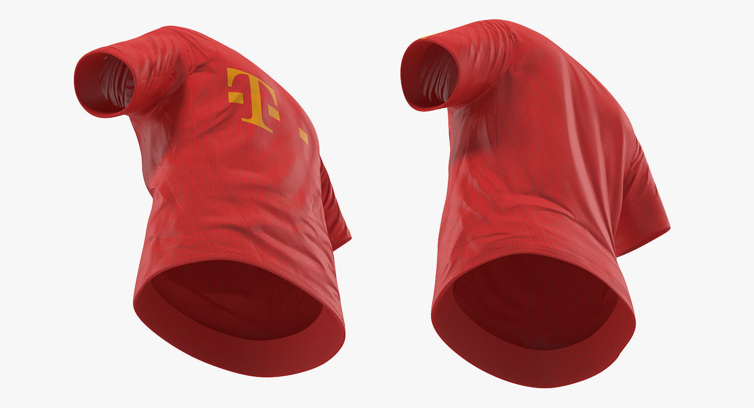 Soccer or Football Player Bayern Rigged 3D model_14