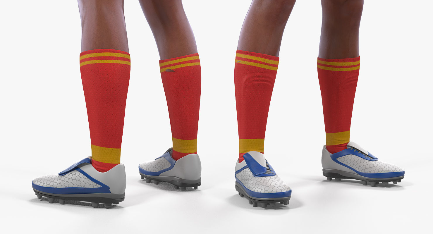 Soccer or Football Player Bayern Rigged 3D model_15