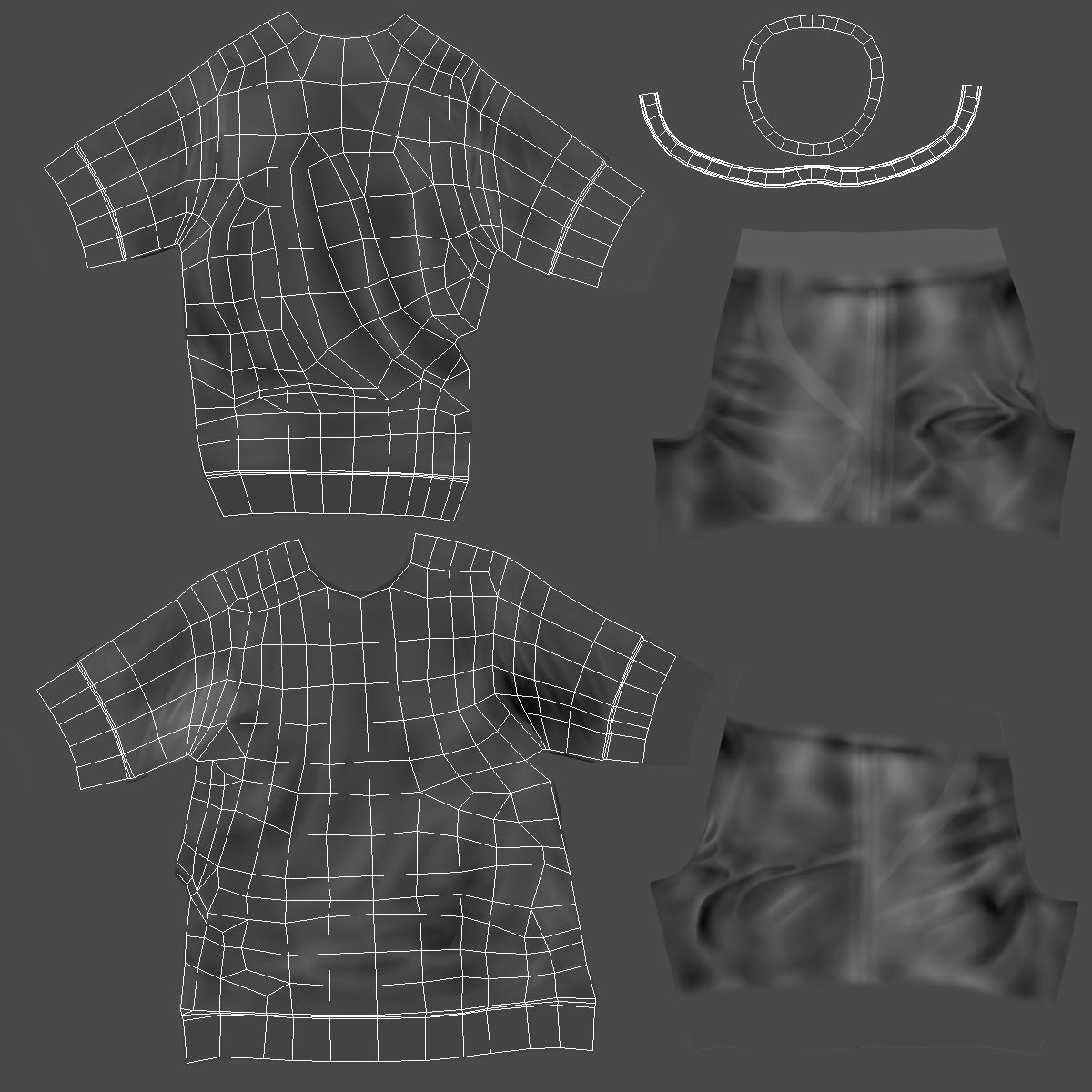 Soccer or Football Player Bayern Rigged 3D model_20