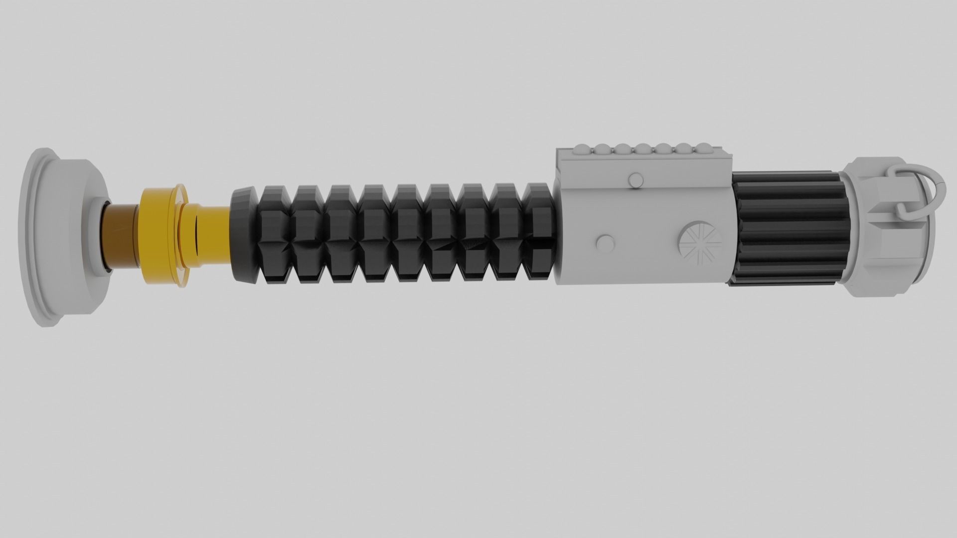 Obi-Wan Wenobi lightsaber 3D model Free 3D model_4