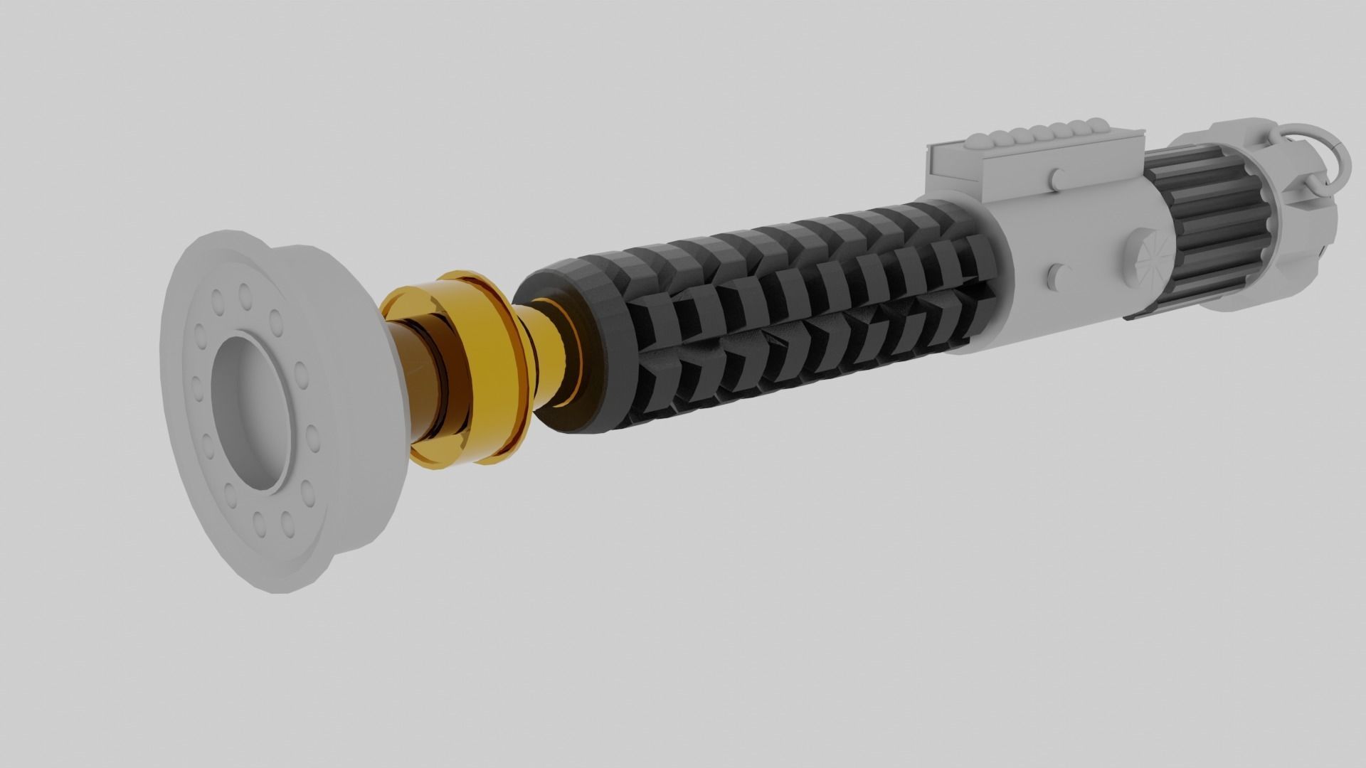 Obi-Wan Wenobi lightsaber 3D model Free 3D model_3
