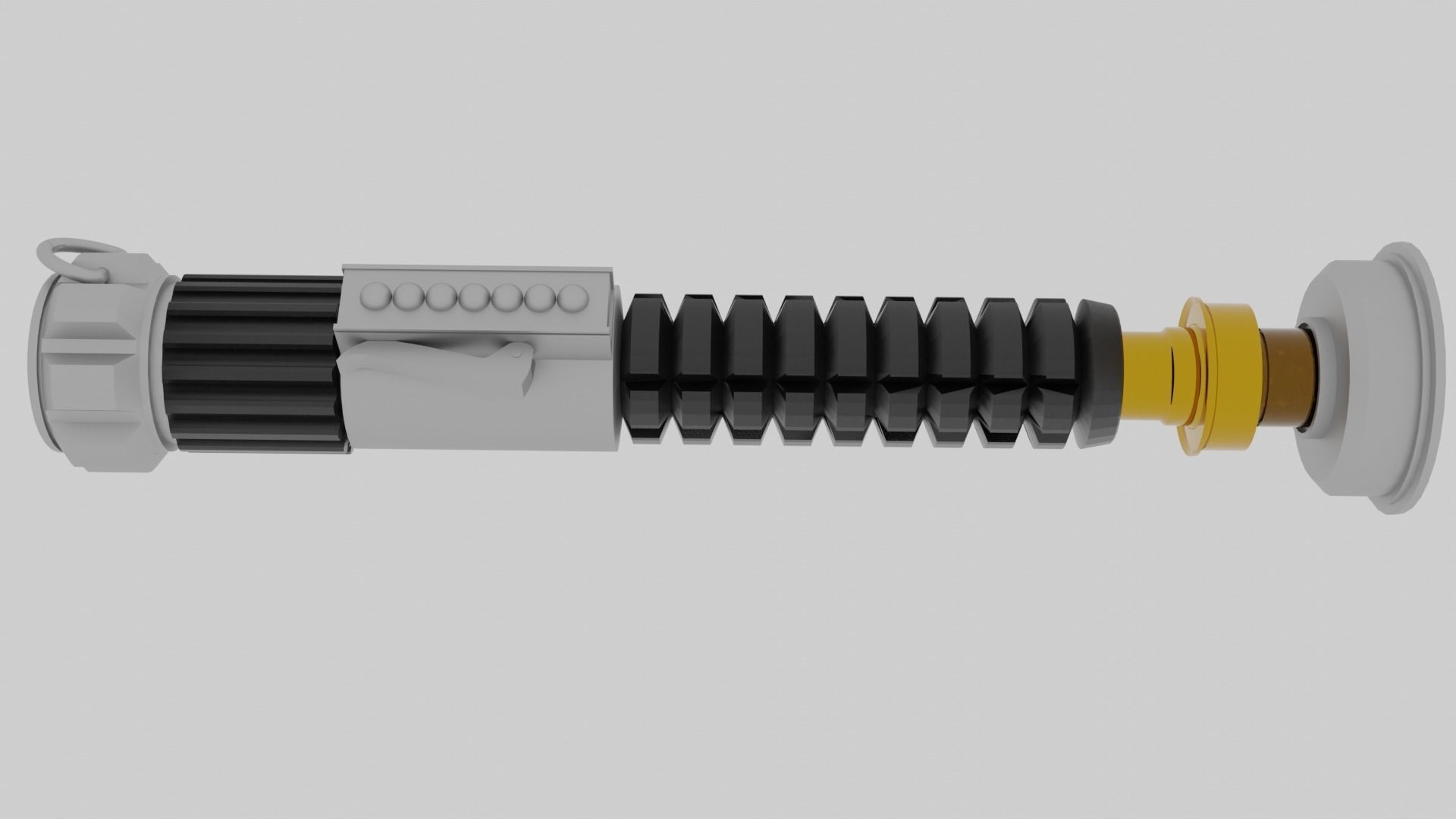 Obi-Wan Wenobi lightsaber 3D model Free 3D model_7