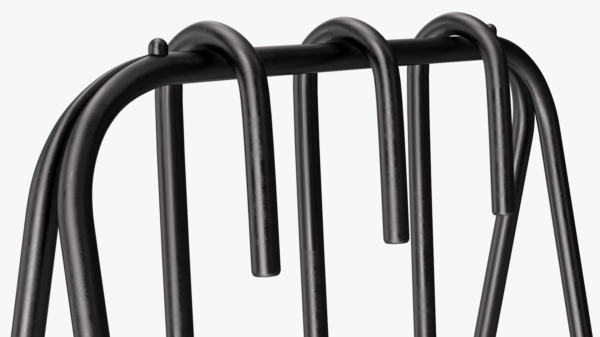 Port Fireplace Tools Black 3D model_12