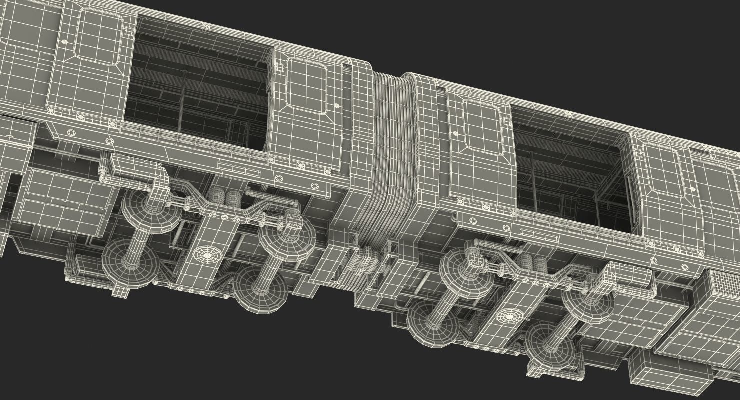 London Subway Train S8 Rigged 3D model_27