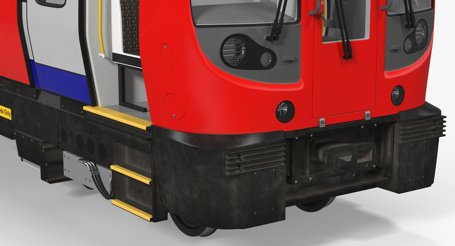 London Subway Train S8 Rigged 3D model_19