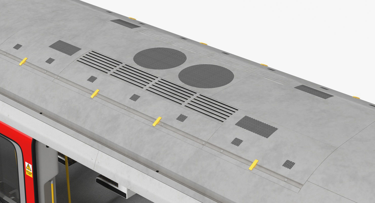 London Subway Train S8 Rigged 3D model_20