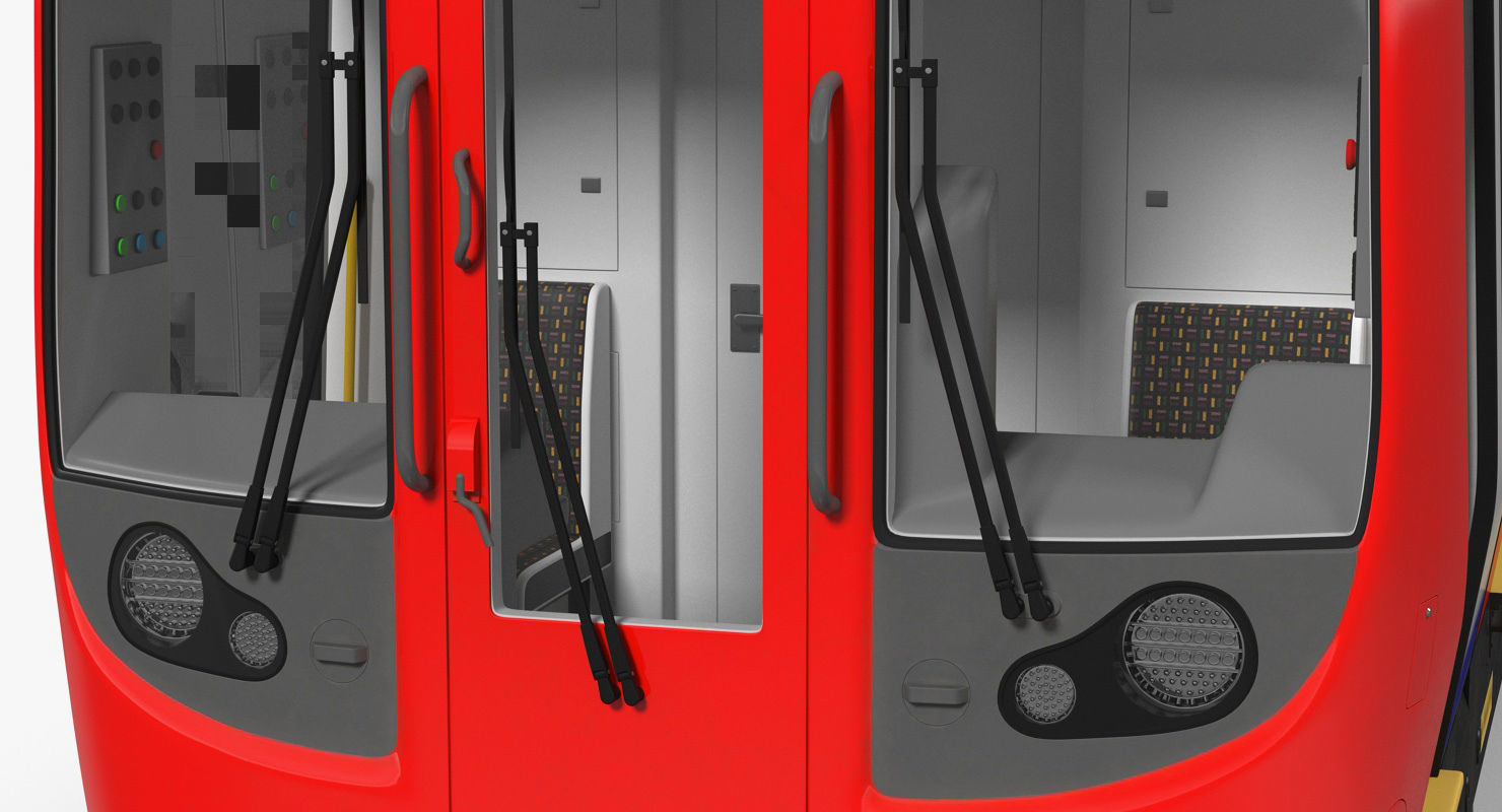 London Subway Train S8 Rigged 3D model_18