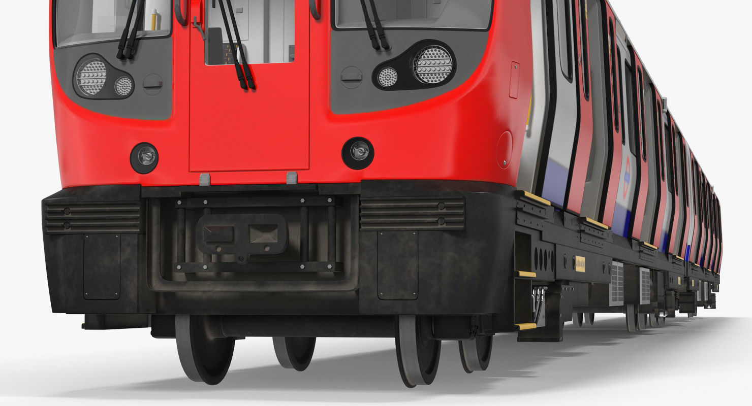 London Subway Train S8 Rigged 3D model_17