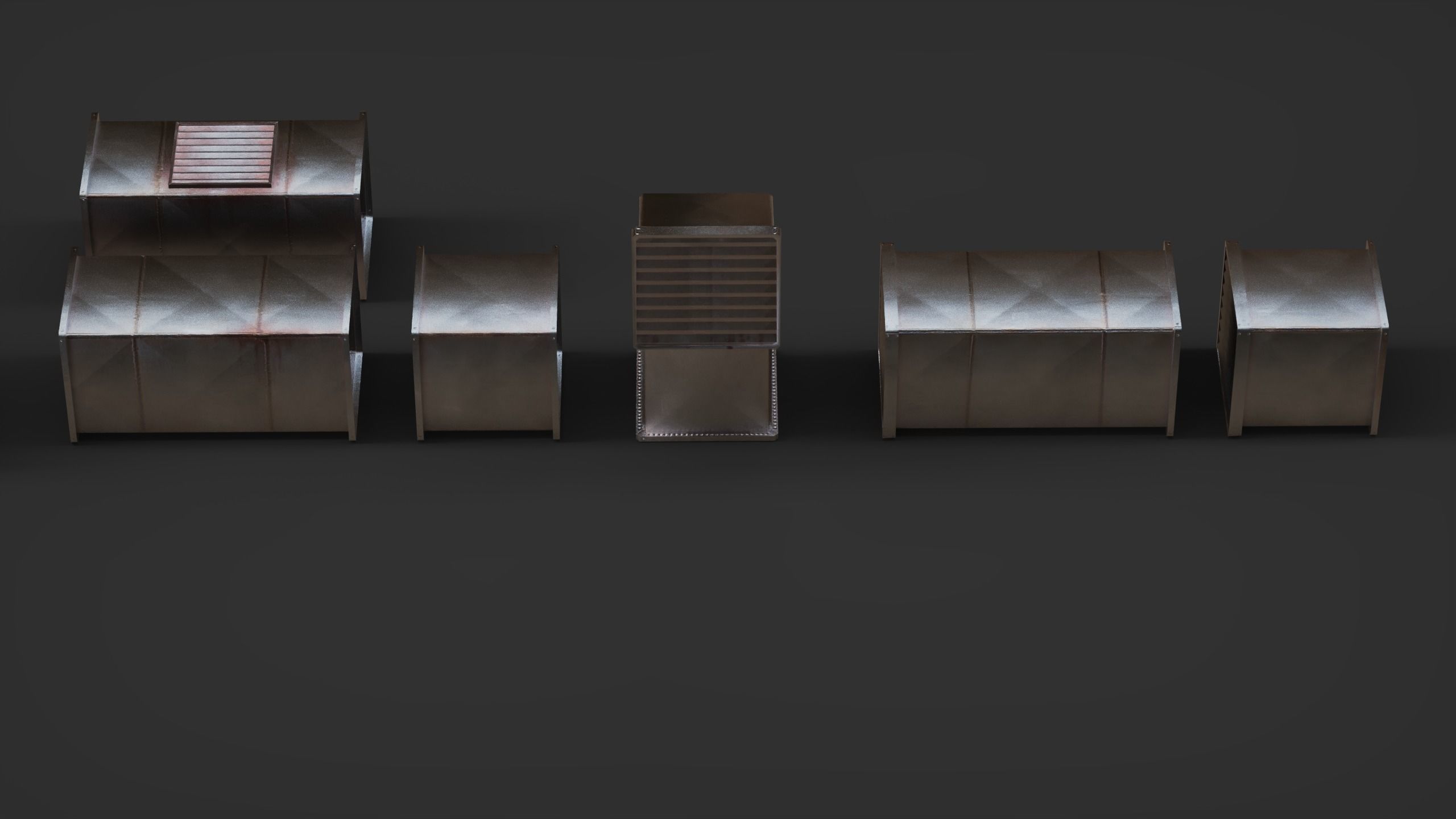 Industrial Ventilation Free low-poly 3D model_2