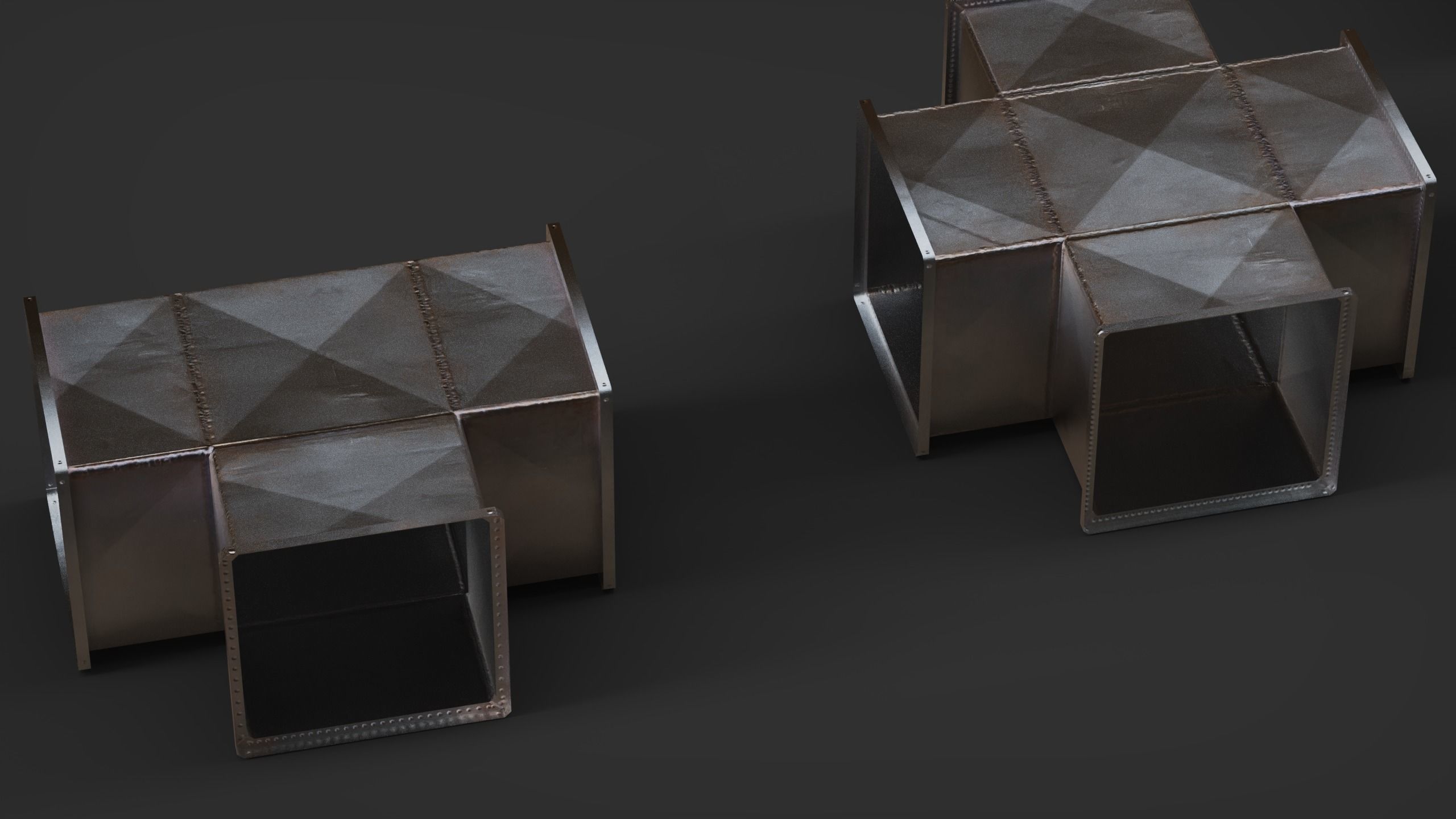 Industrial Ventilation Free low-poly 3D model_1