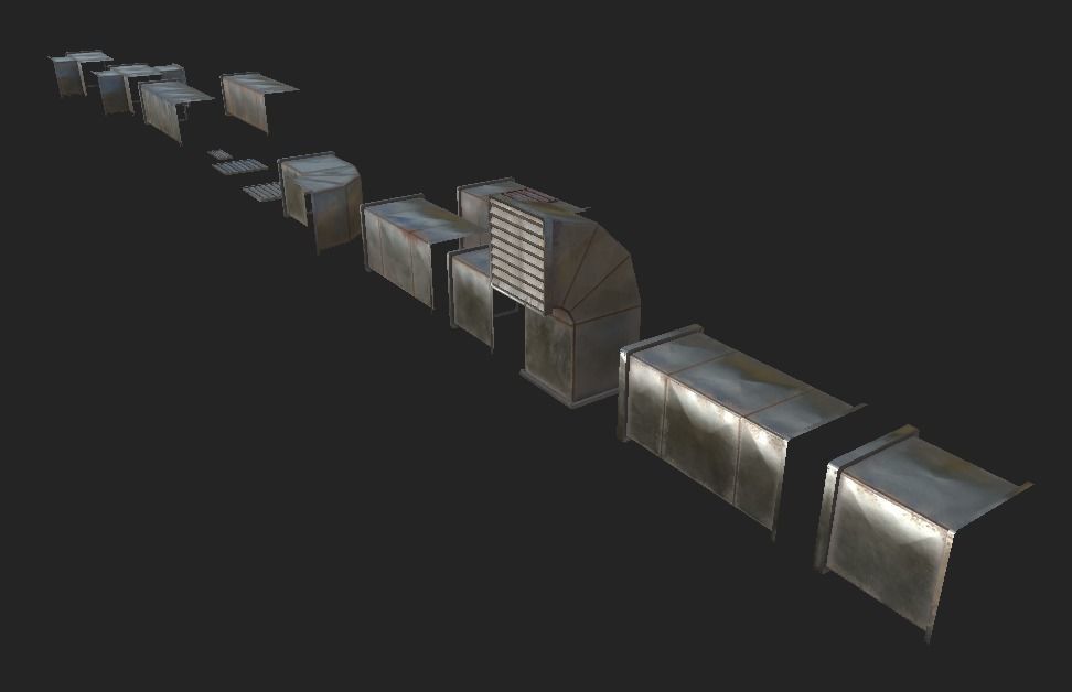 Industrial Ventilation Free low-poly 3D model_11