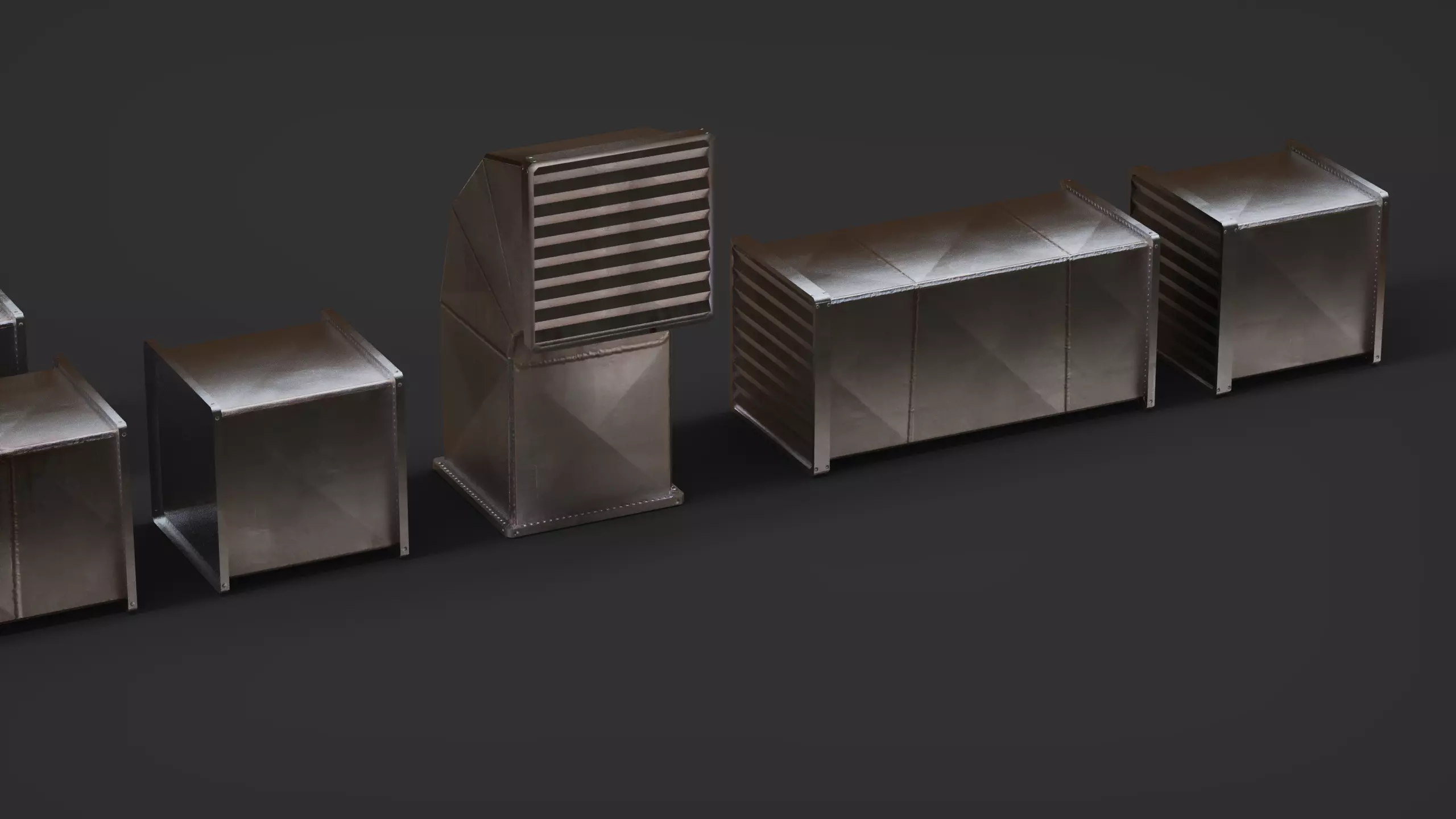 Industrial Ventilation Free low-poly 3D model_0
