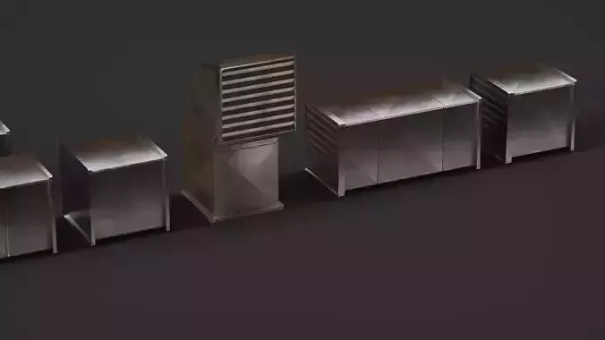 Industrial Ventilation Free low-poly 3D model