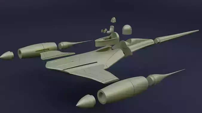 N-1 Naboo starfighter  3D print model