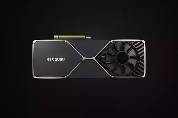 Nvidia GeForce RTX 3080 3D model
