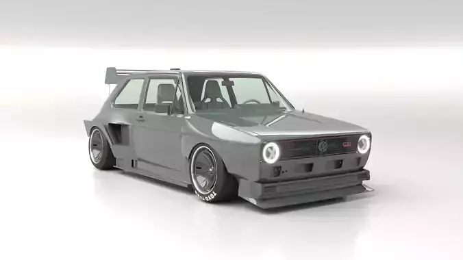 Volkswagen golf mk1 wide bodykit